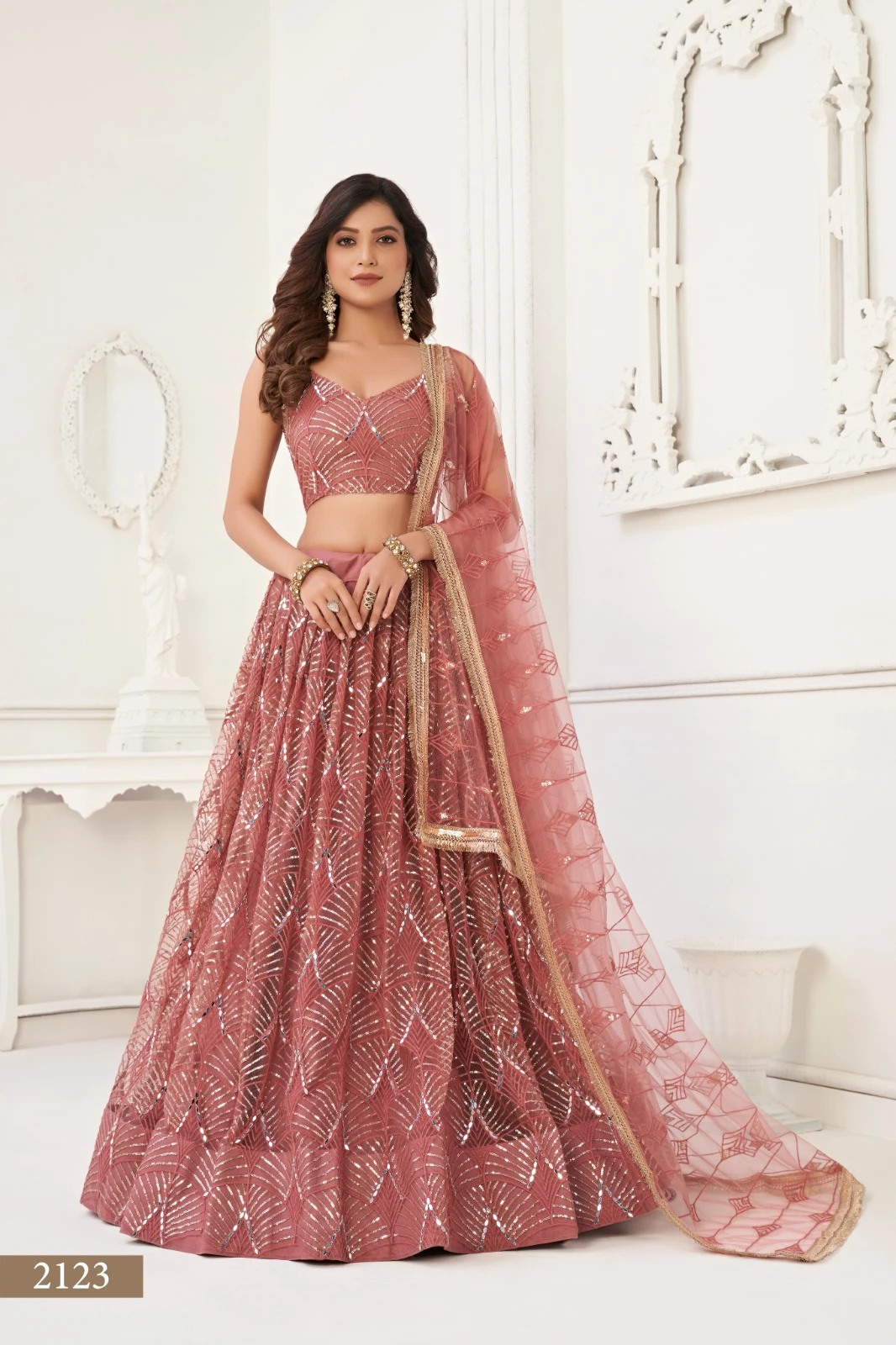 Khelaiya 2123 Colours Butterfly Net Wholesale Lehenga Catalog — Wholesale Lehenga, MPA wholesale from Surat - Gallery Image 7